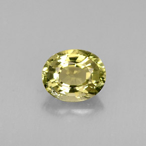 Turmalina verde natural de 0,73 ct, corte óvalo, VS