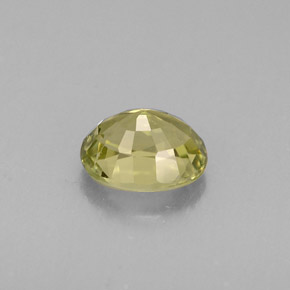 Turmalina verde natural de 0,73 ct, corte óvalo, VS