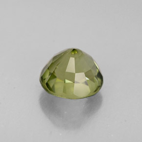 Turmalina verde natural de 1,06 ct, corte redondo, VVS
