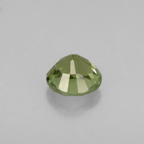 Turmalina verde natural de 0,83 ct, corte redondo, VVS
