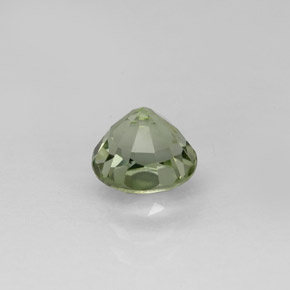 Turmalina verde natural de 1,10 ct, corte redondo, VVS