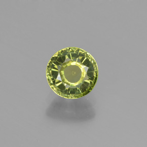 Turmalina verde natural de 0,79 ct, corte redondo, VVS
