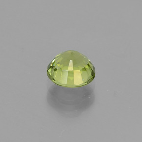 Turmalina verde natural de 0,79 ct, corte redondo, VVS
