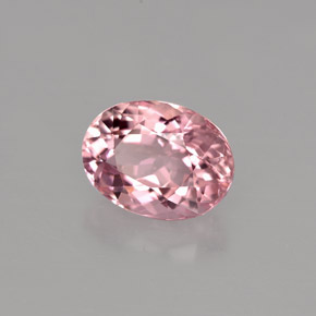 Turmalina rosa natural de 2,01 ct, corte óvalo, VVS