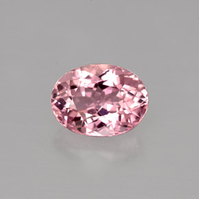 Turmalina rosa natural de 2,01 ct, corte óvalo, VVS