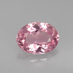 Turmalina rosa natural de 2,17 ct, corte óvalo, VS-SI