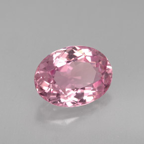 Turmalina rosa natural de 2,17 ct, corte óvalo, VS-SI