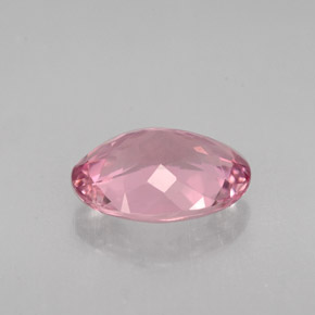 Turmalina rosa natural de 1,83 ct, corte óvalo, VVS