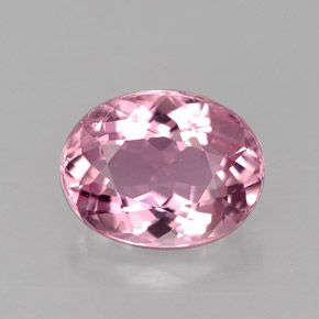 Turmalina rosa natural de 1,85 ct, corte óvalo, VS-SI