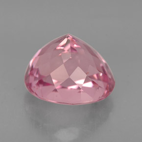 Turmalina rosa natural de 3,37 ct, corte óvalo, VVS-VS