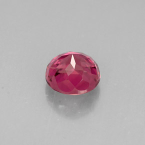 Turmalina rosa natural de 0,61 ct, corte redondo, VVS-VS