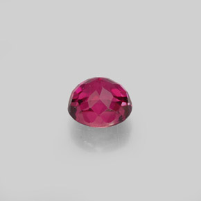 Turmalina rosa natural de 0,62 ct, corte redondo, VS