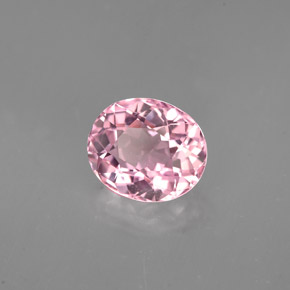 Turmalina rosa natural de 1,74 ct, corte óvalo, IF