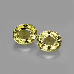 Gemas de turmalina verde natural de  ct, corte óvalo, VVS