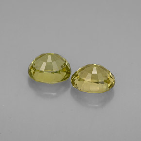 Gemas de turmalina verde natural de  ct, corte óvalo, VVS