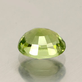 Turmalina verde natural de 0,83 ct, corte óvalo, VVS-VS