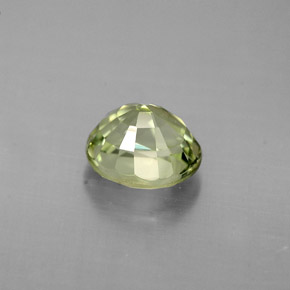 Turmalina verde natural de 0,87 ct, corte óvalo, VVS