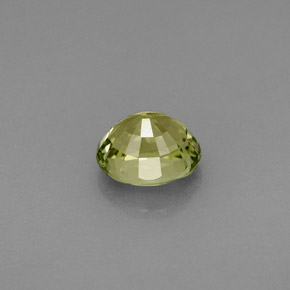 Turmalina verde natural de 0,89 ct, corte óvalo, IF