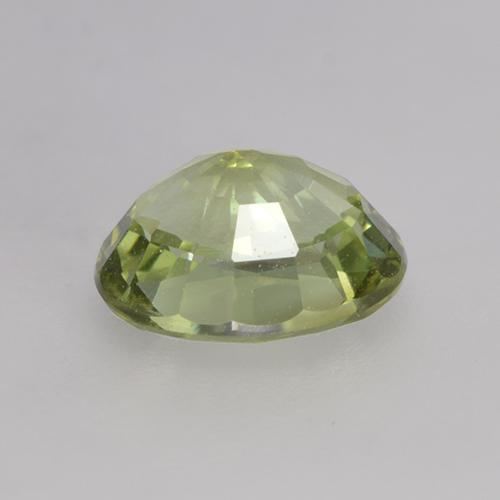 Turmalina verde natural de 0,79 ct, corte óvalo, VVS