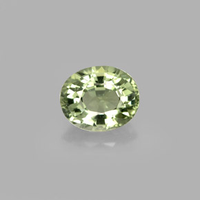 Turmalina verde natural de 0,77 ct, corte óvalo, VVS