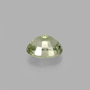 Turmalina verde natural de 0,77 ct, corte óvalo, VVS