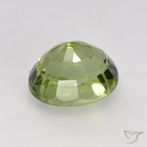 Turmalina Verde claro natural de 0.94 ct, Ovalada, VVS-VS