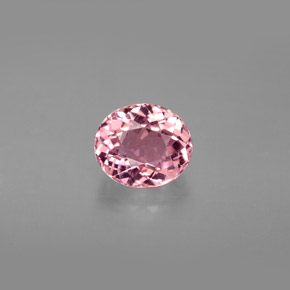 Turmalina rosa natural de 1,55 ct, corte óvalo, VS