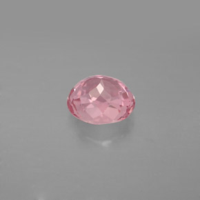 Turmalina rosa natural de 1,55 ct, corte óvalo, VS