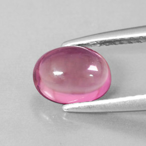 Turmalina rosa natural de 1,02 ct, corte óvalo, transparente