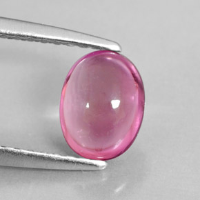 Turmalina rosa natural de 1,02 ct, corte óvalo, transparente