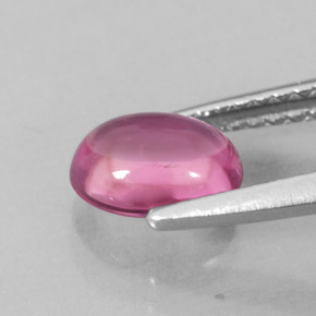 Turmalina rosa natural de 1,02 ct, corte óvalo, transparente