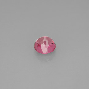 Turmalina rosa natural de 0,72 ct, corte redondo, VVS-VS