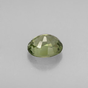 Turmalina verde natural de 0,81 ct, corte óvalo, VVS