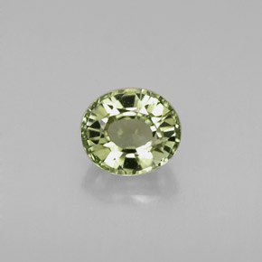 Turmalina verde natural de 0,79 ct, corte óvalo, IF