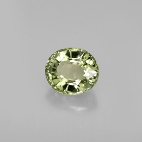 Turmalina verde natural de 0,79 ct, corte óvalo, IF