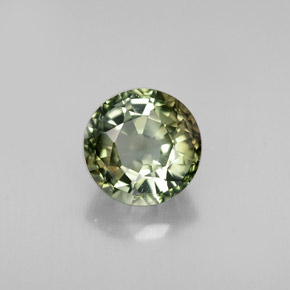 Turmalina multicolor natural de 1,13 ct, corte redondo, VS