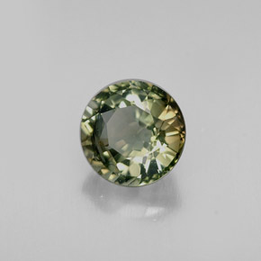 Turmalina multicolor natural de 1,13 ct, corte redondo, VS