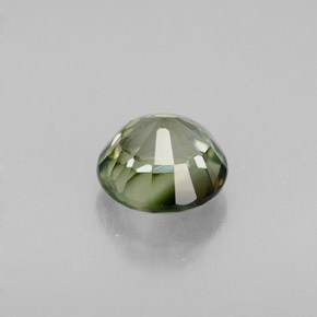 Turmalina multicolor natural de 1,13 ct, corte redondo, VS