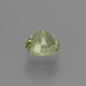Turmalina verde natural de 0,82 ct, corte redondo, VVS-VS
