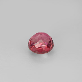 Turmalina rosa natural de 0,73 ct, corte redondo, VS