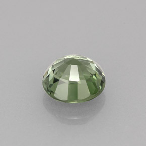 Turmalina verde natural de 1,20 ct, corte redondo, VVS