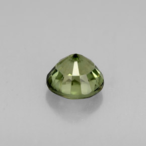 Turmalina verde natural de 0,94 ct, corte redondo, VS-SI