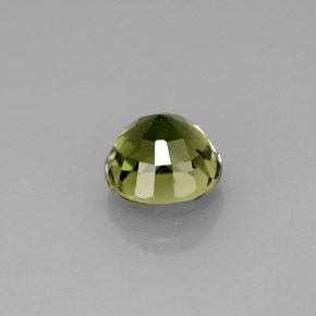 Turmalina verde natural de 1,88 ct, corte redondo, VVS-VS