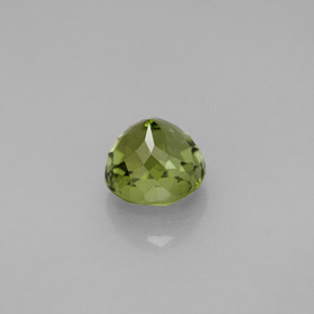 Turmalina verde natural de 1,51 ct, corte redondo, VS