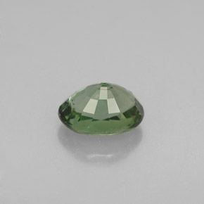 Turmalina verde natural de 1,06 ct, corte óvalo, VVS