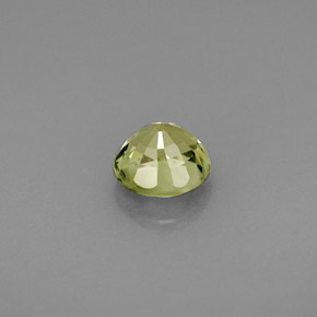 Turmalina verde natural de 0,81 ct, corte redondo, VVS
