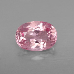 Turmalina rosa natural de 1,95 ct, corte óvalo, VVS-VS