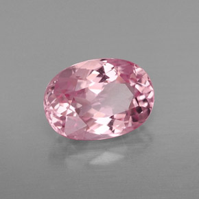 Turmalina rosa natural de 1,95 ct, corte óvalo, VVS-VS