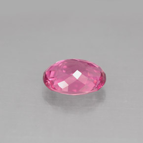 Turmalina rosa natural de 1,61 ct, corte óvalo, VS