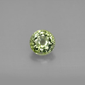 Turmalina verde natural de 1,03 ct, corte redondo, VVS-VS
